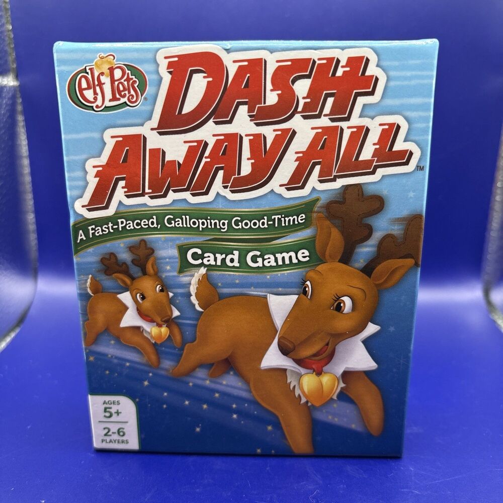 Elf (on the shelf) Pets Dash Away All Card Game (New/Sealed)